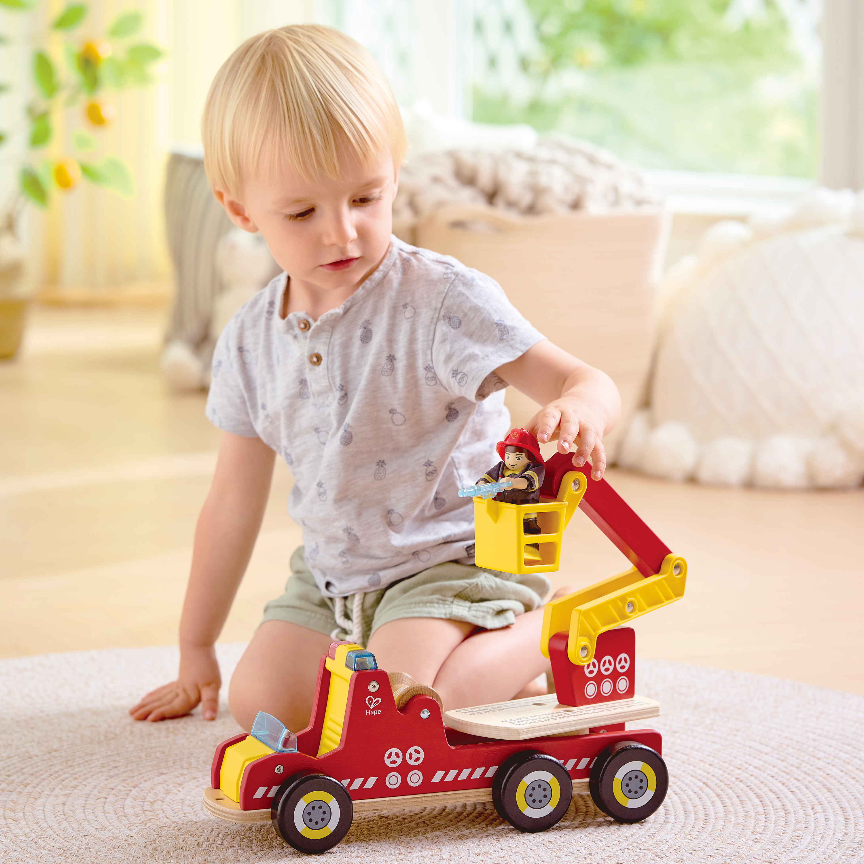 Siren & Lights Toy Fire Truck