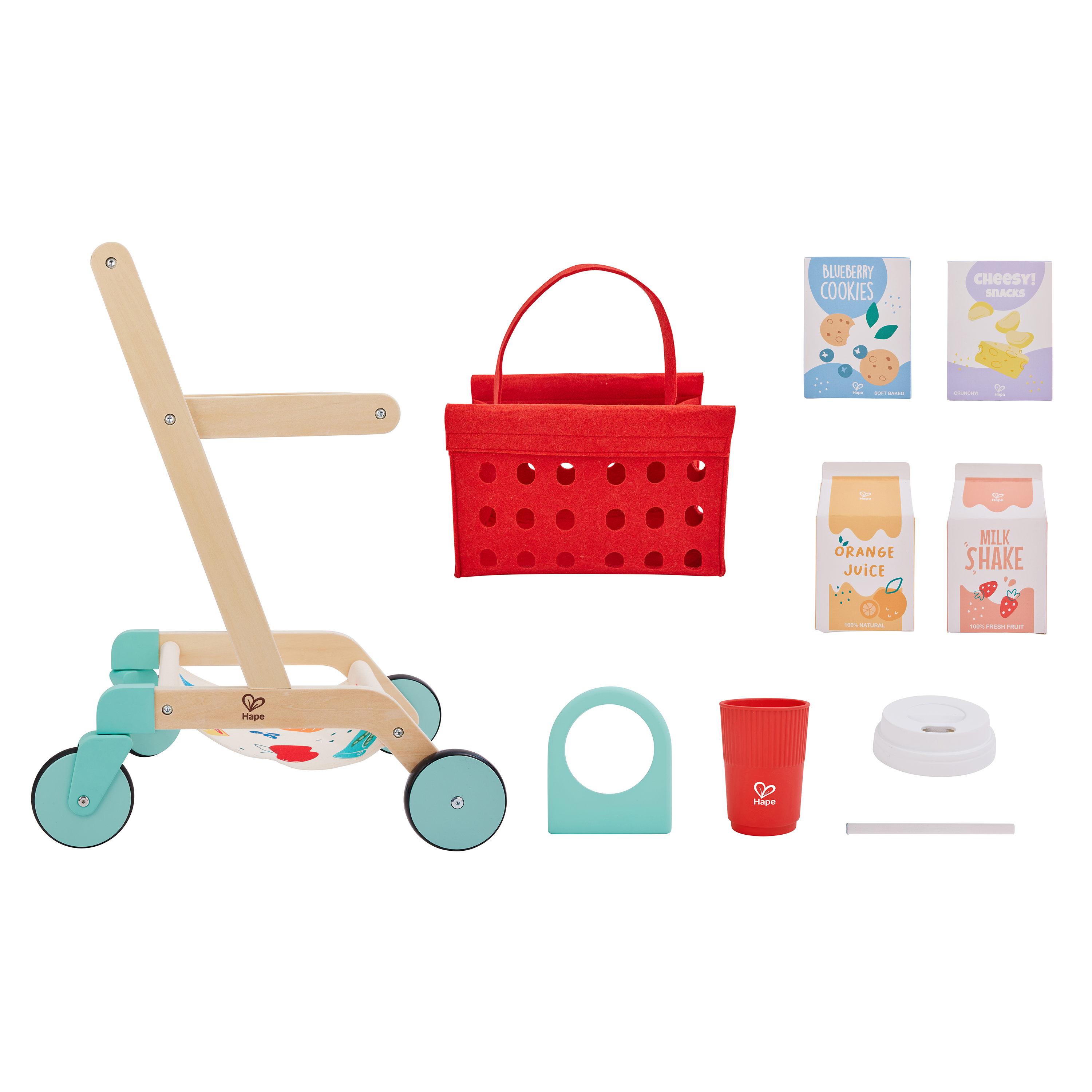 Carrito y Cesta del Pequeño Comprador