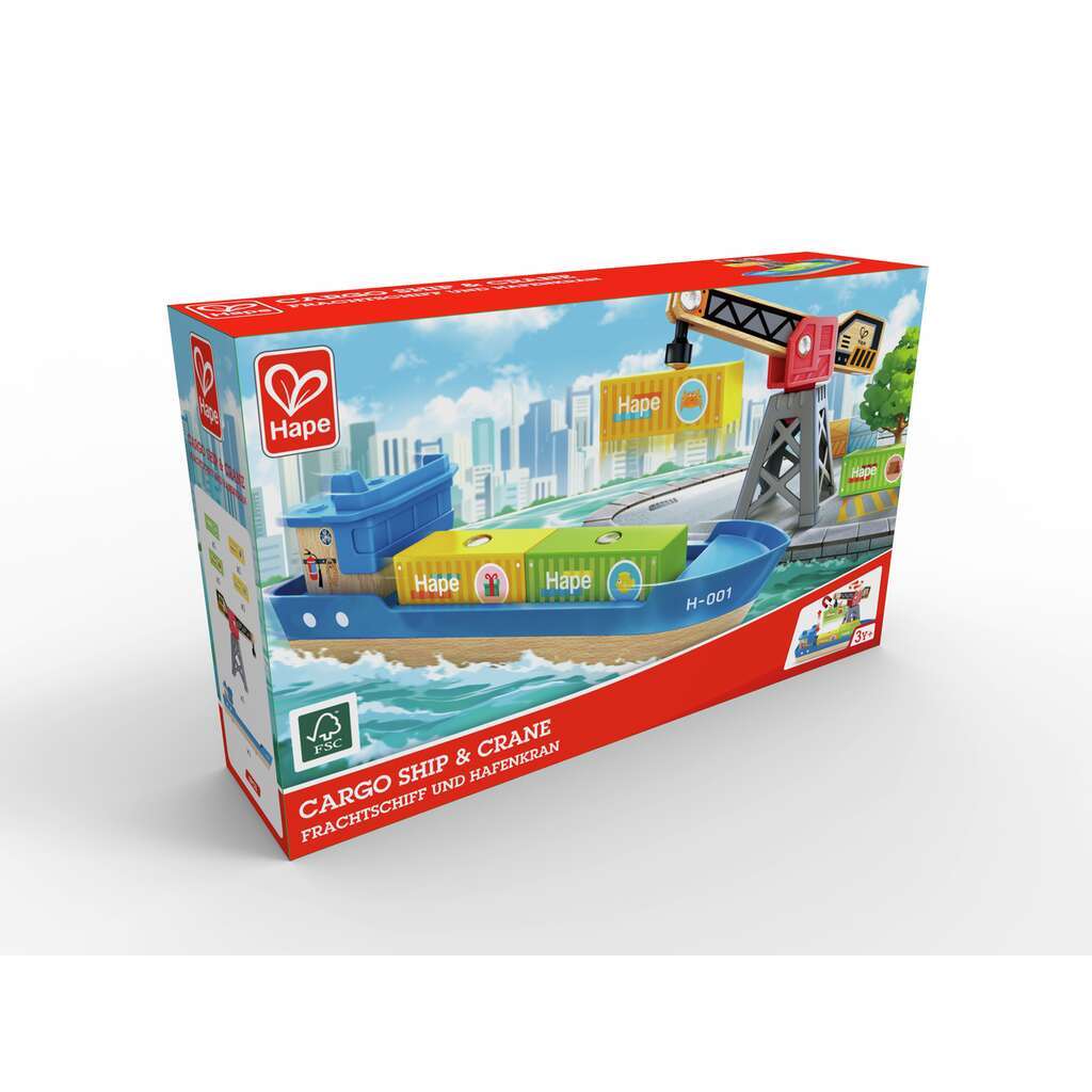 Buque de carga y grúa Buque de carga y grúa