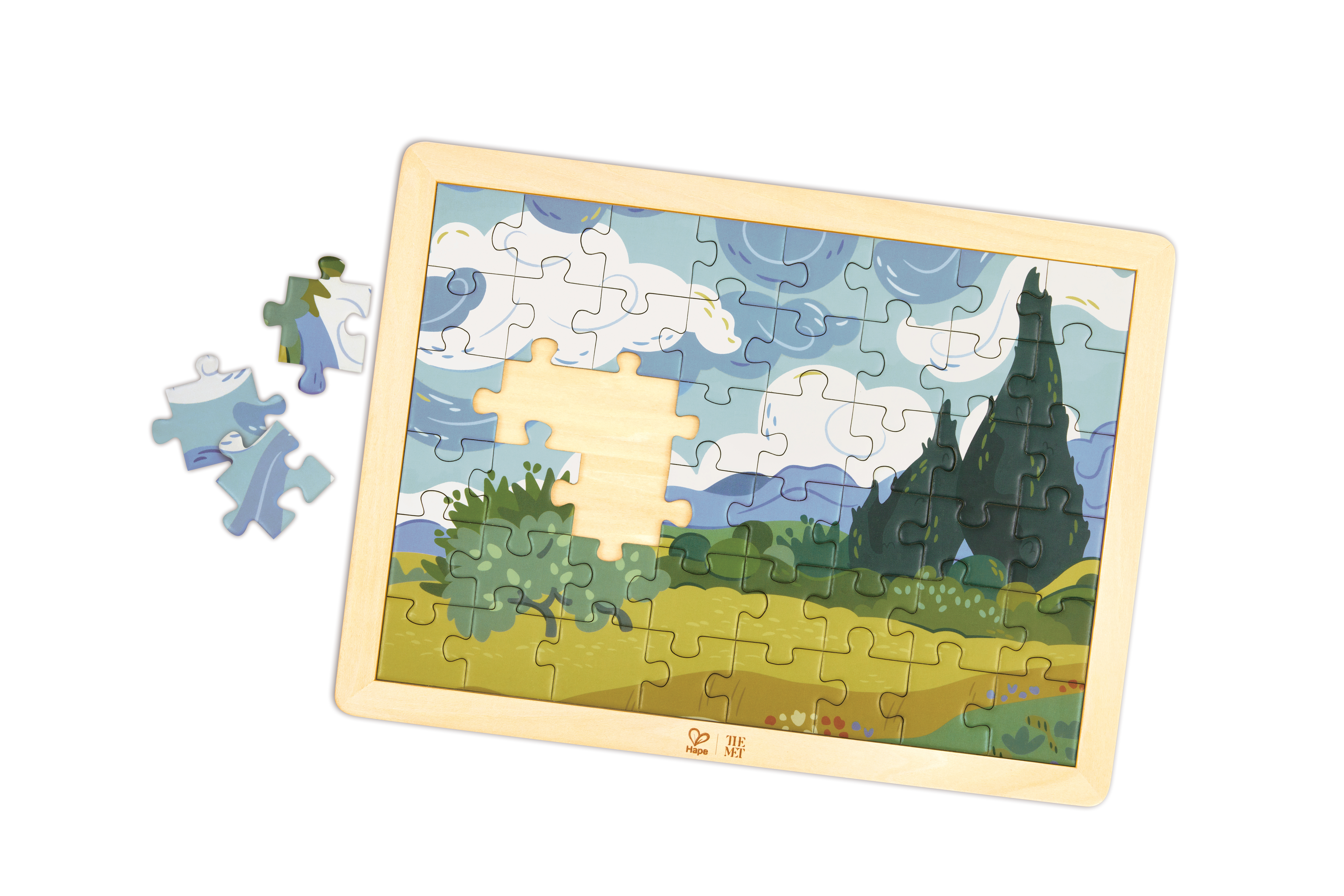 Van Gogh Cypresses Puzzle