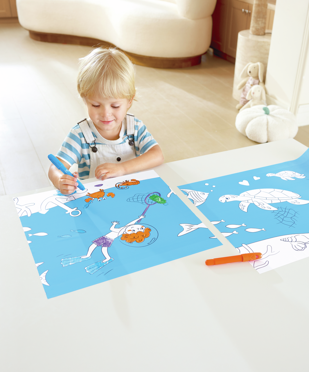 Rollo de Papel para Garabatos Oceánicos Rollo de Papel para Garabatos Oceánicos