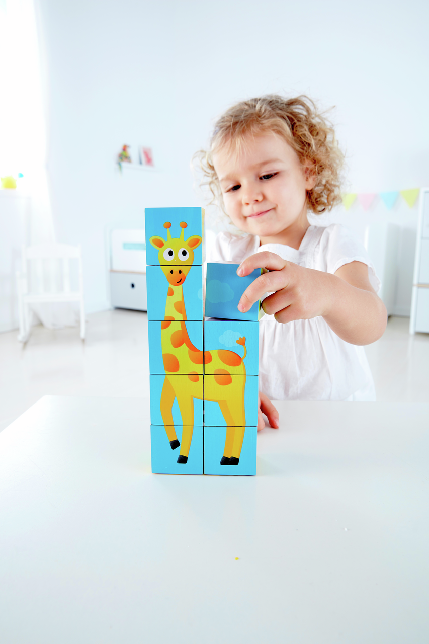 Puzle de Bloques de Animales de la Selva Puzle de Bloques de Animales de la Selva