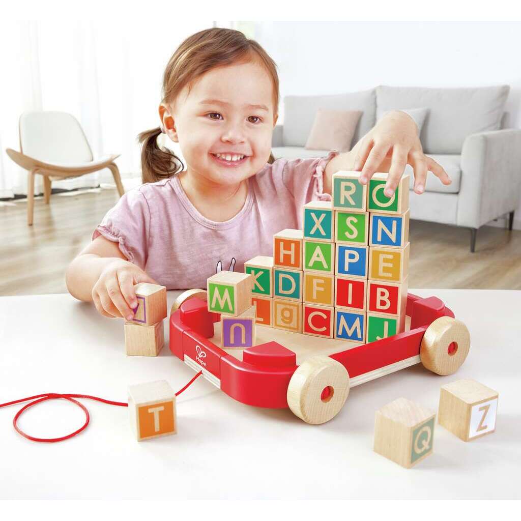 Carro de Arrastre con Bloques Apilables Carro de Arrastre con Bloques Apilables