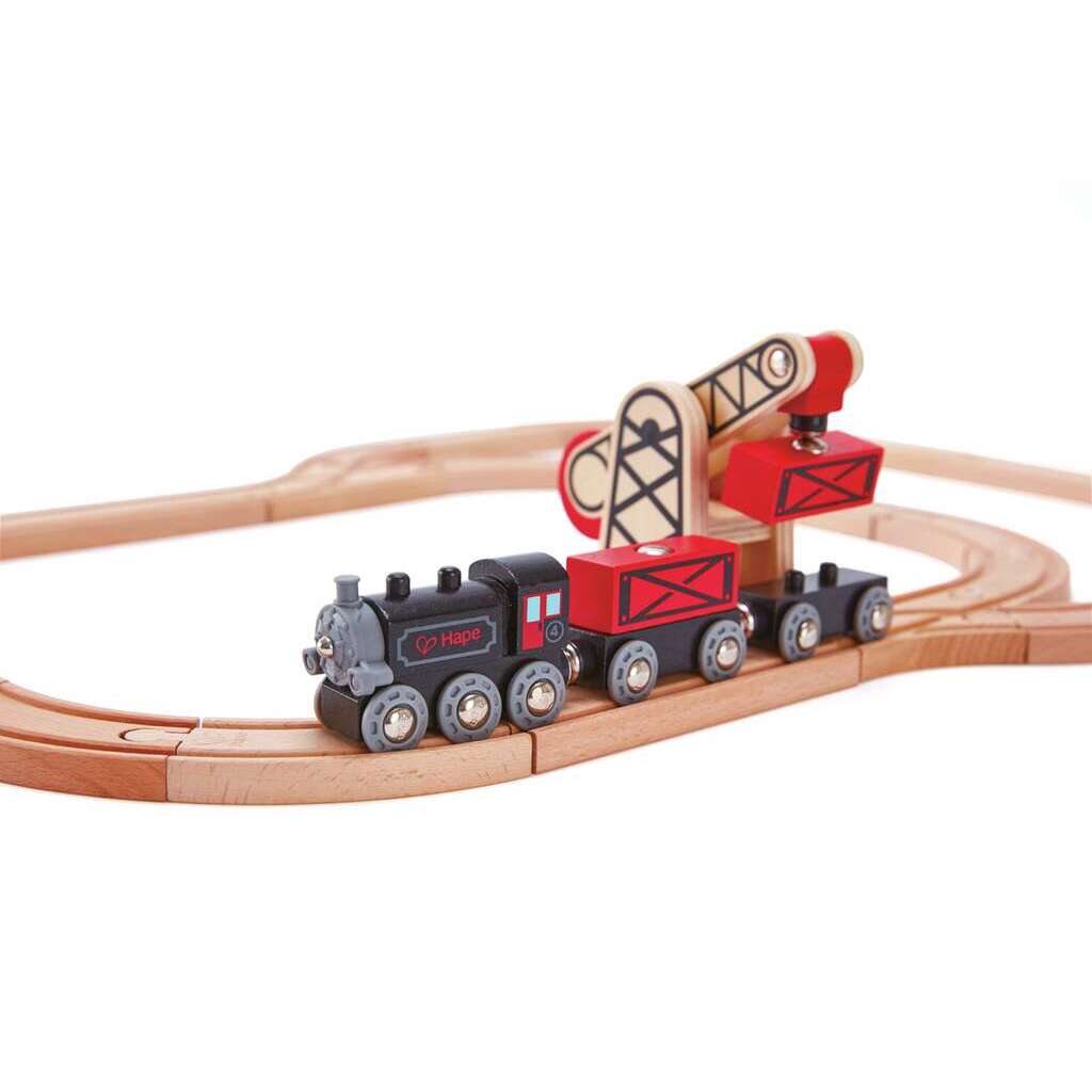 Hape Toys Tren Locomotora Hape Tren De Mercancías A Vapor E3717