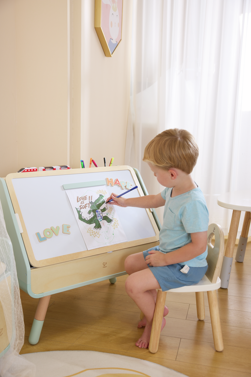 Mesa de dibujo y biblioteca 2 en 1 Mesa de dibujo y biblioteca 2 en 1