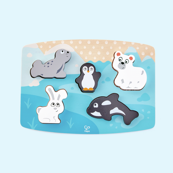 Puzle Táctil de Animales Polares