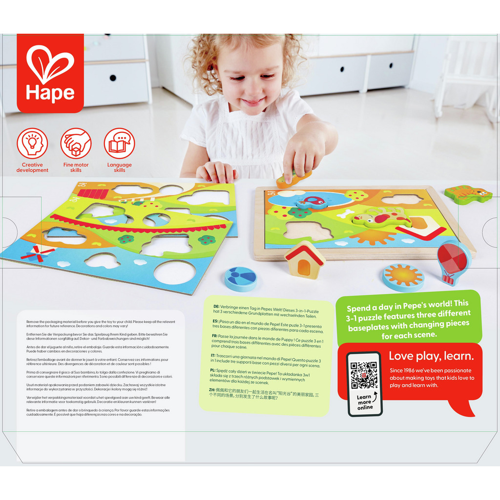 Pepe y Amigos Puzle 3 en 1 Pepe y Amigos Puzle 3 en 1