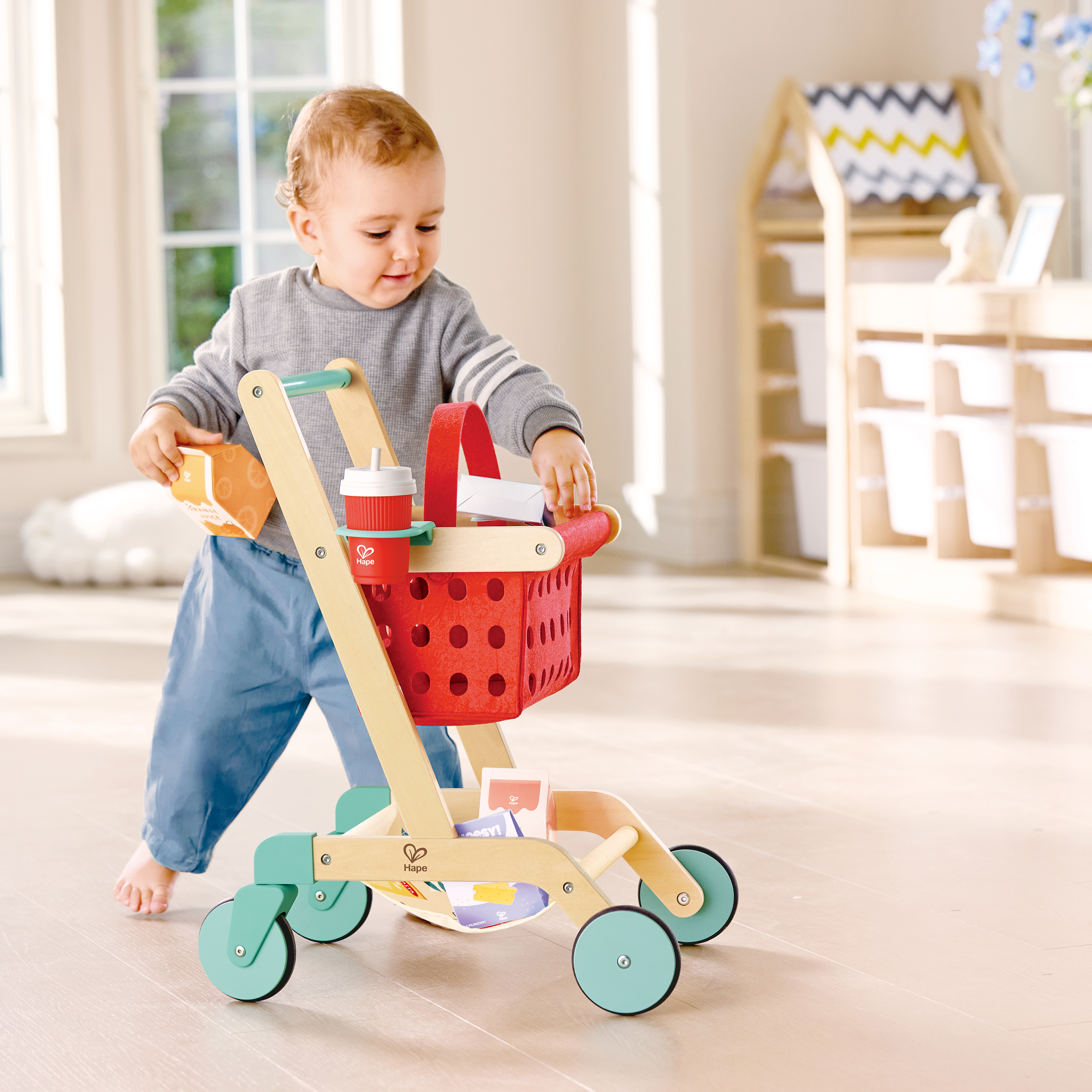 Carrito y Cesta del Pequeño Comprador