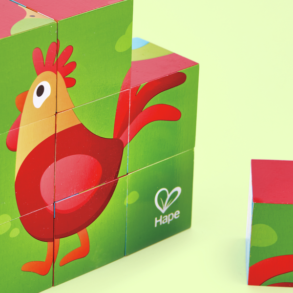 Puzle de Bloques de Animales de Granja Puzle de Bloques de Animales de Granja