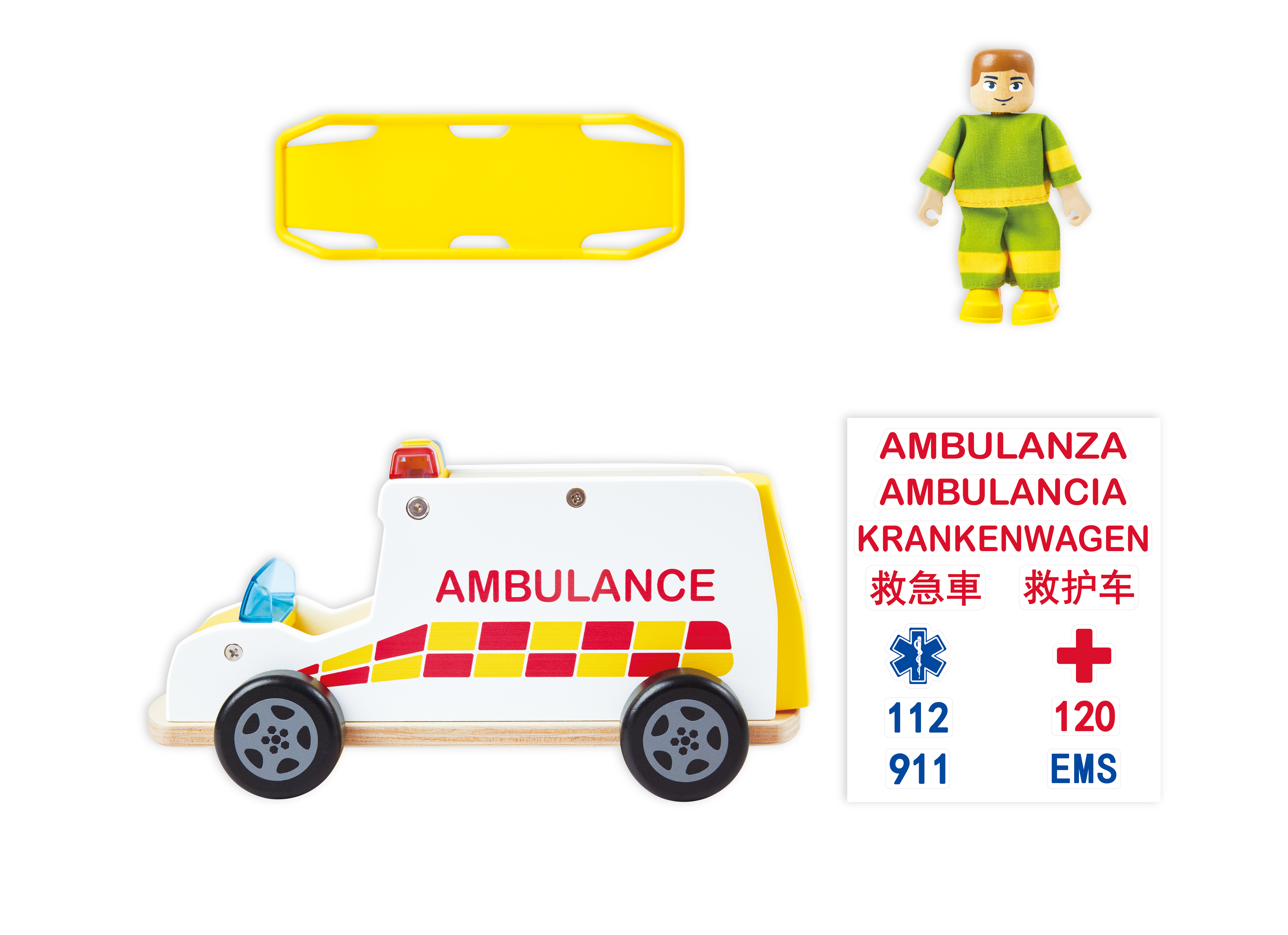 Ambulancia de Juguete de Respuesta Rápida