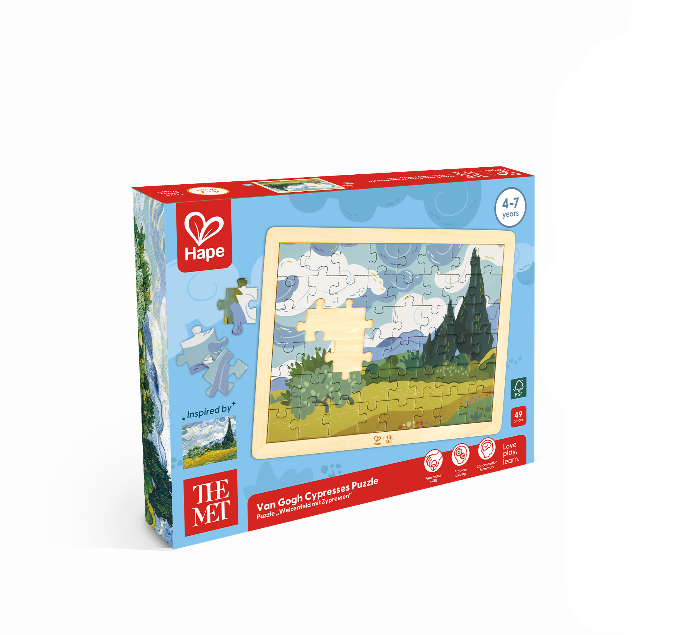 Van Gogh Cypresses Puzzle
