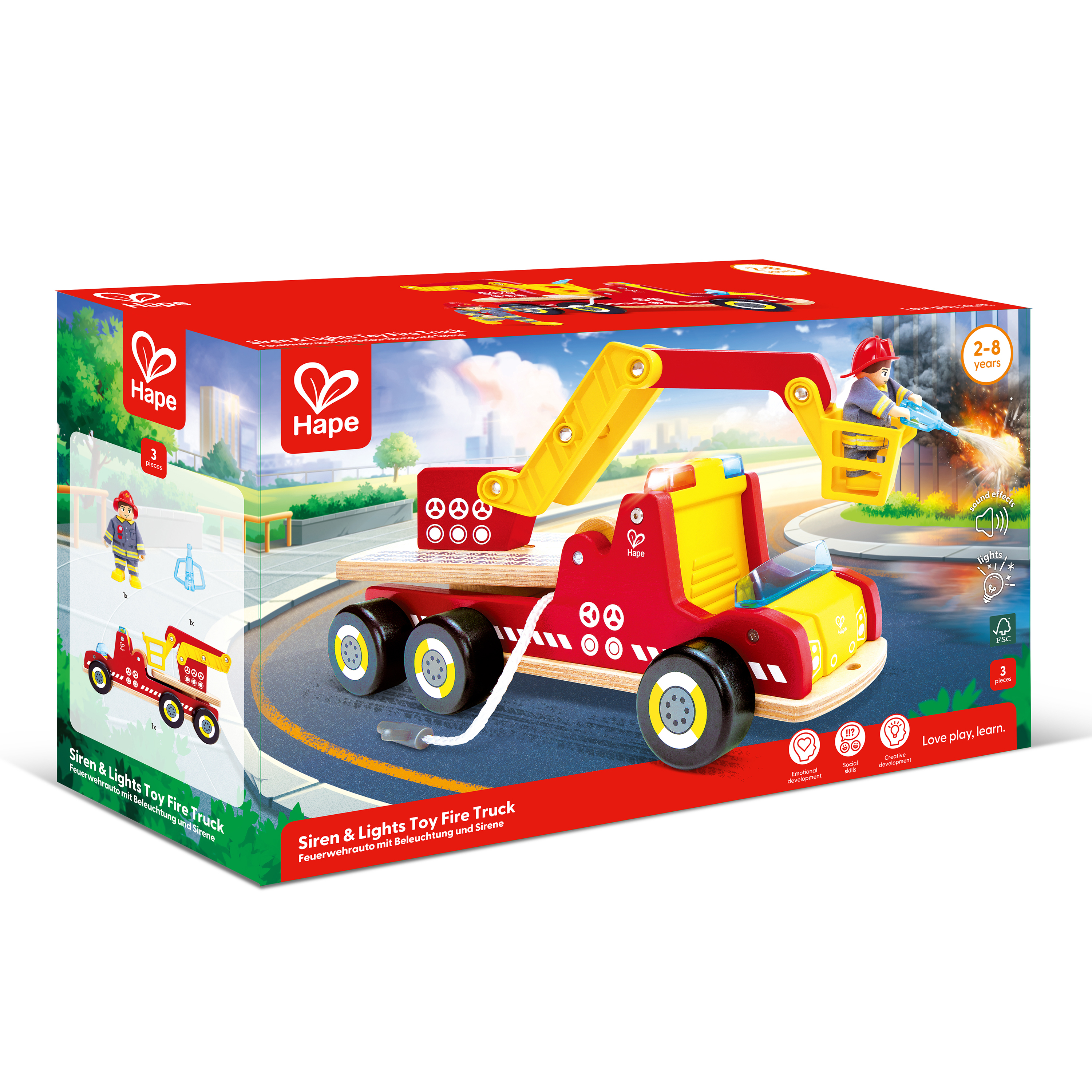 Siren & Lights Toy Fire Truck