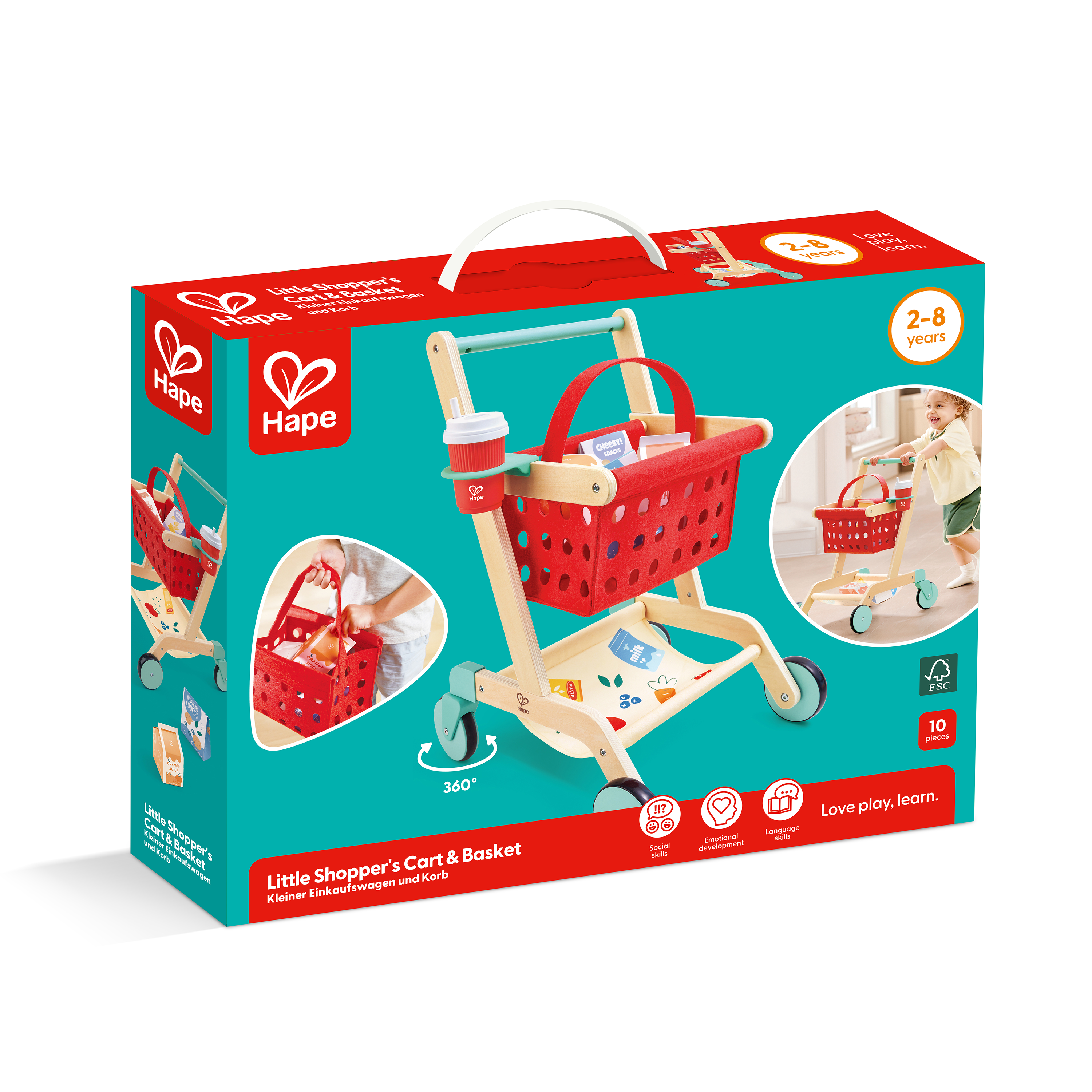 Carrito y Cesta del Pequeño Comprador