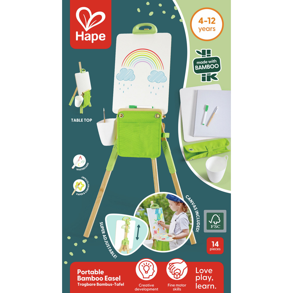 Caballete portátil de bambú Caballete portátil de bambú