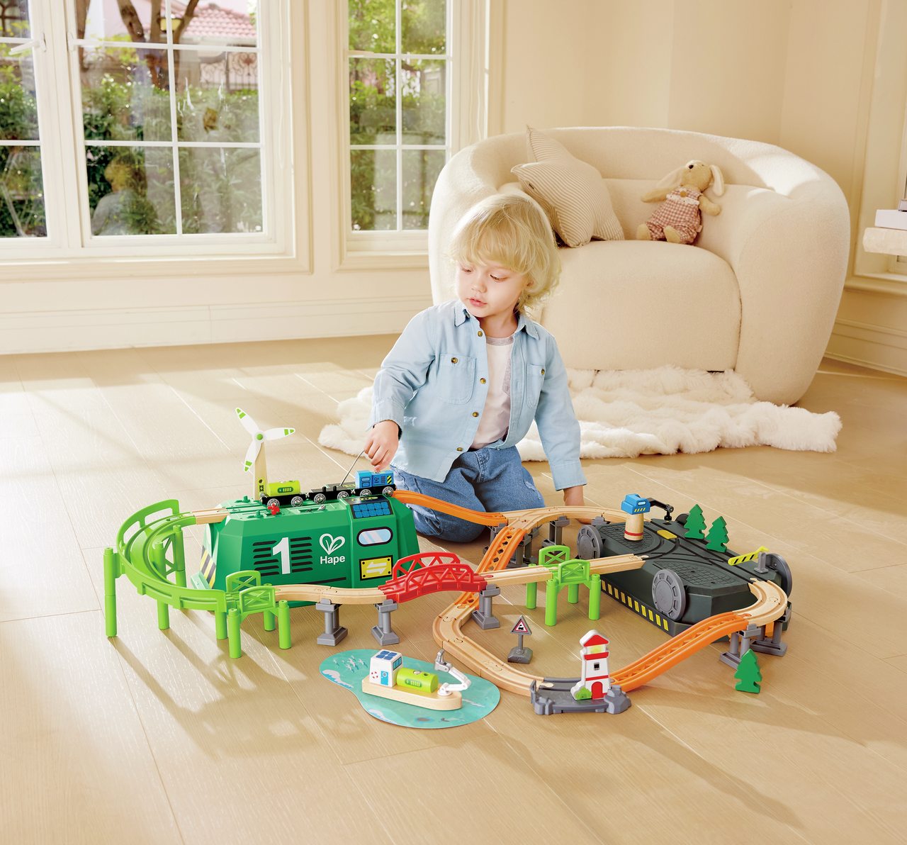 Set de Tren de Energía Eco en Cubo