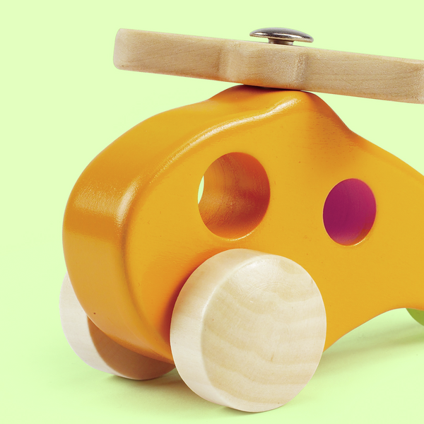 Mini Helicóptero de Madera Mini Helicóptero de Madera