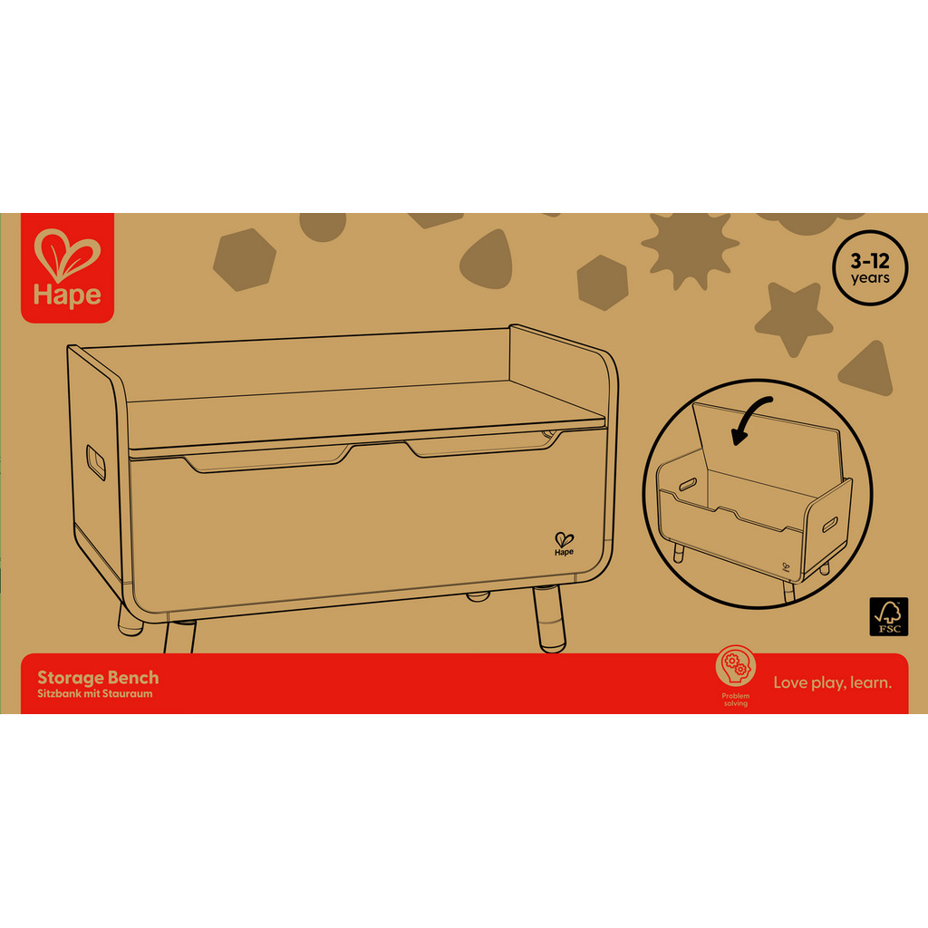 Baúl para juguetes 2 en 1 Baúl para juguetes 2 en 1