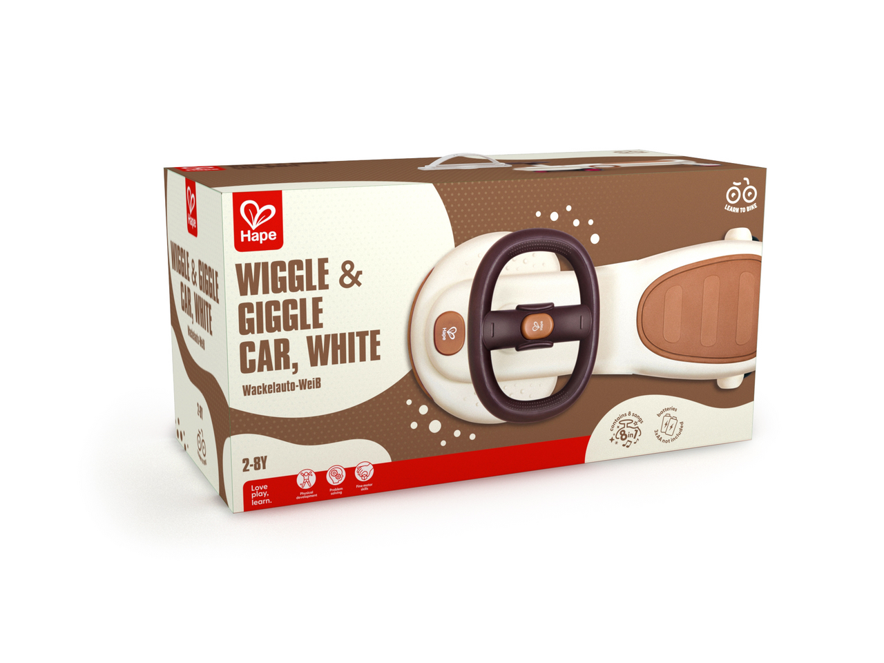 Wiggle & Giggle Car,White