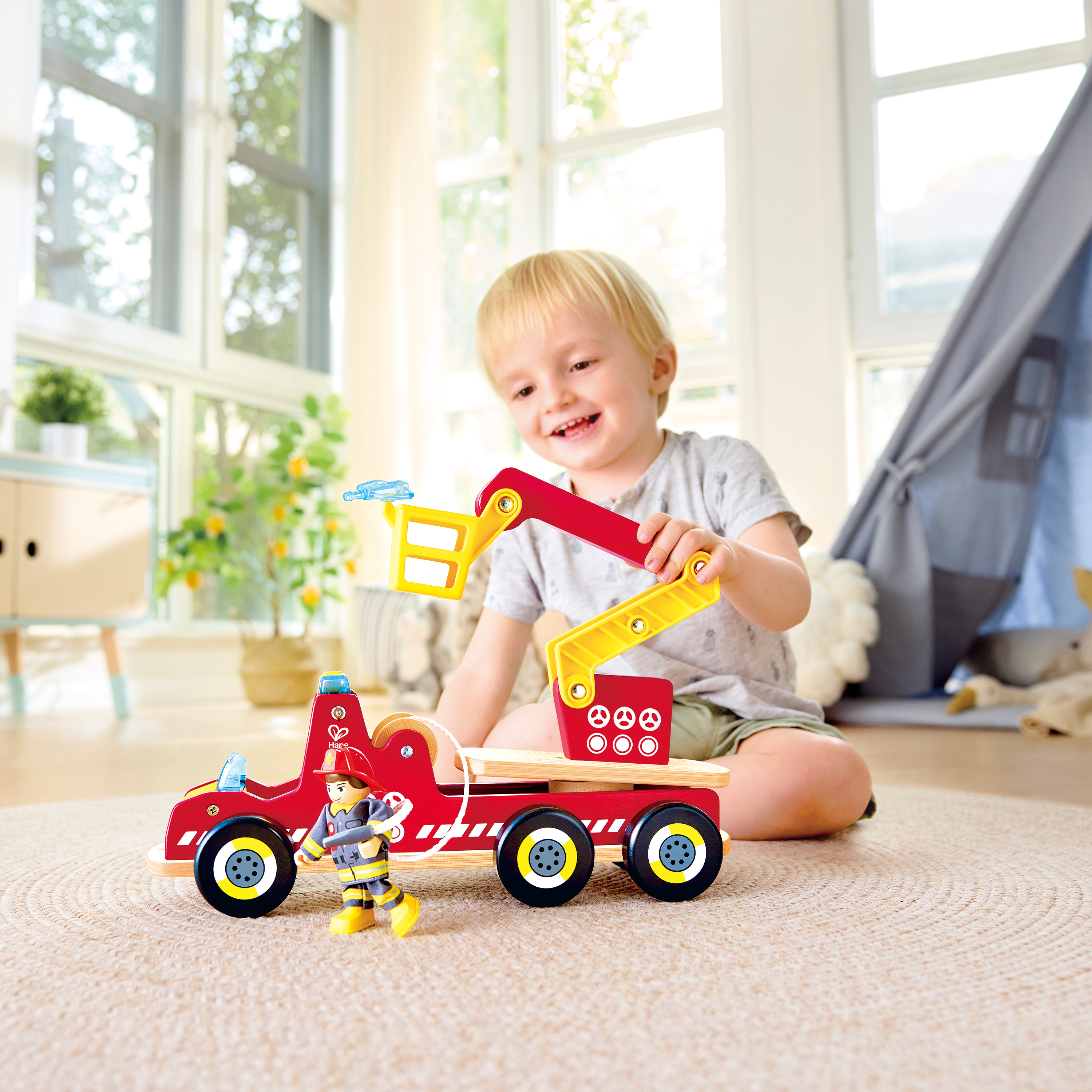 Siren & Lights Toy Fire Truck