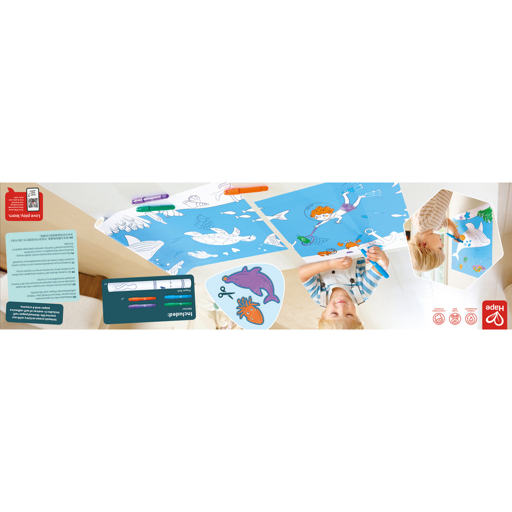 Rollo de Papel para Garabatos Oceánicos Rollo de Papel para Garabatos Oceánicos