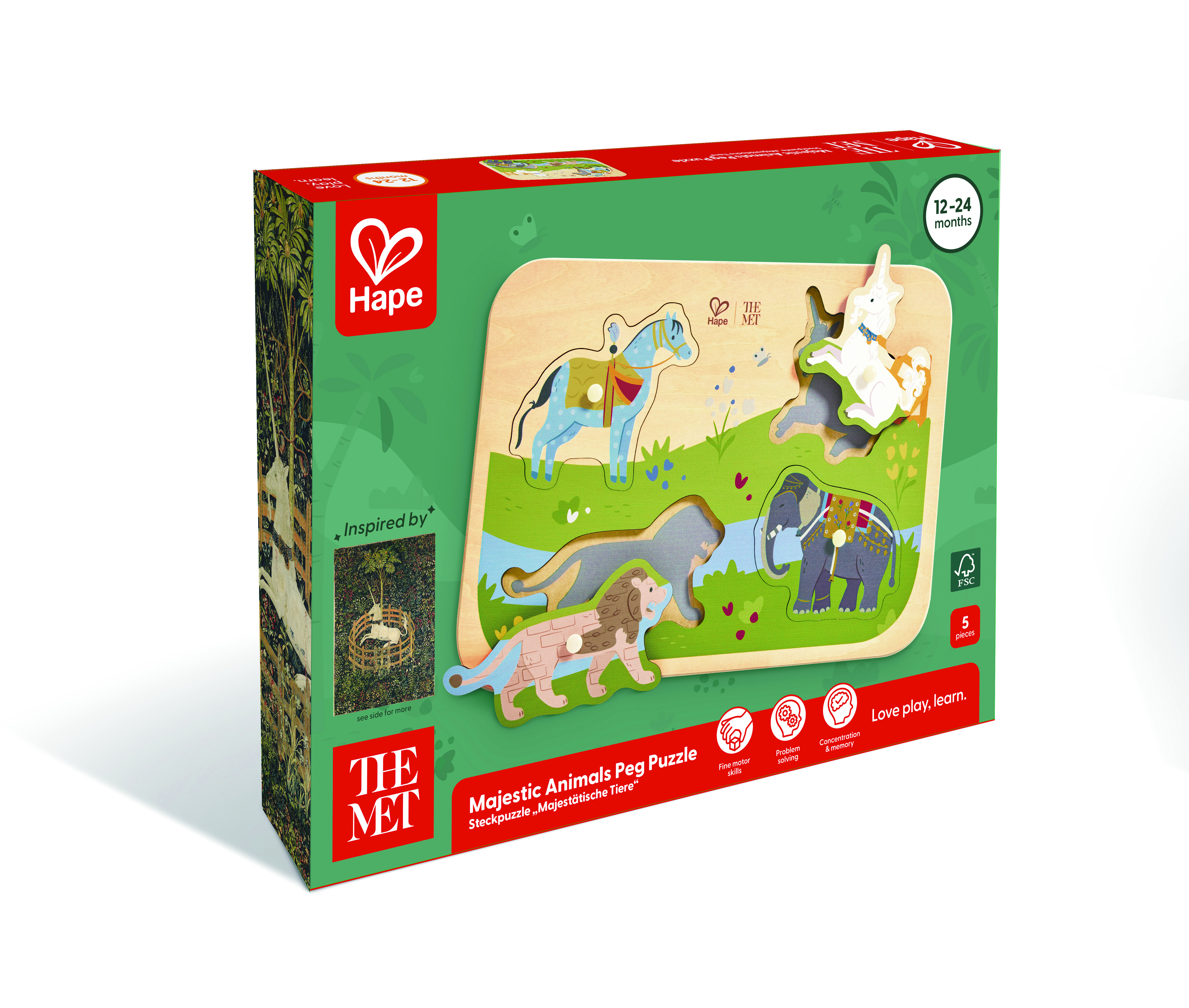 Majestic Animals Peg Puzzle