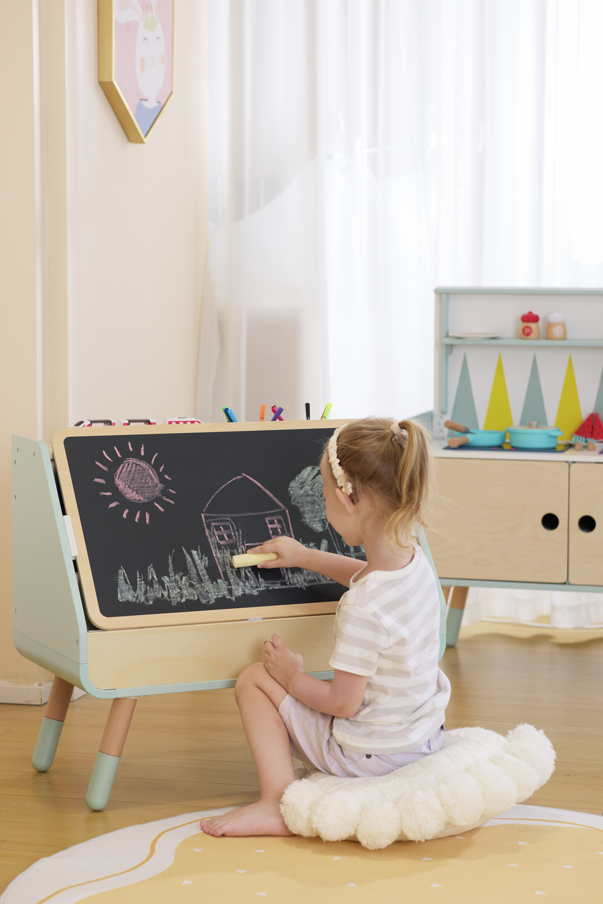 Mesa de dibujo y biblioteca 2 en 1 Mesa de dibujo y biblioteca 2 en 1