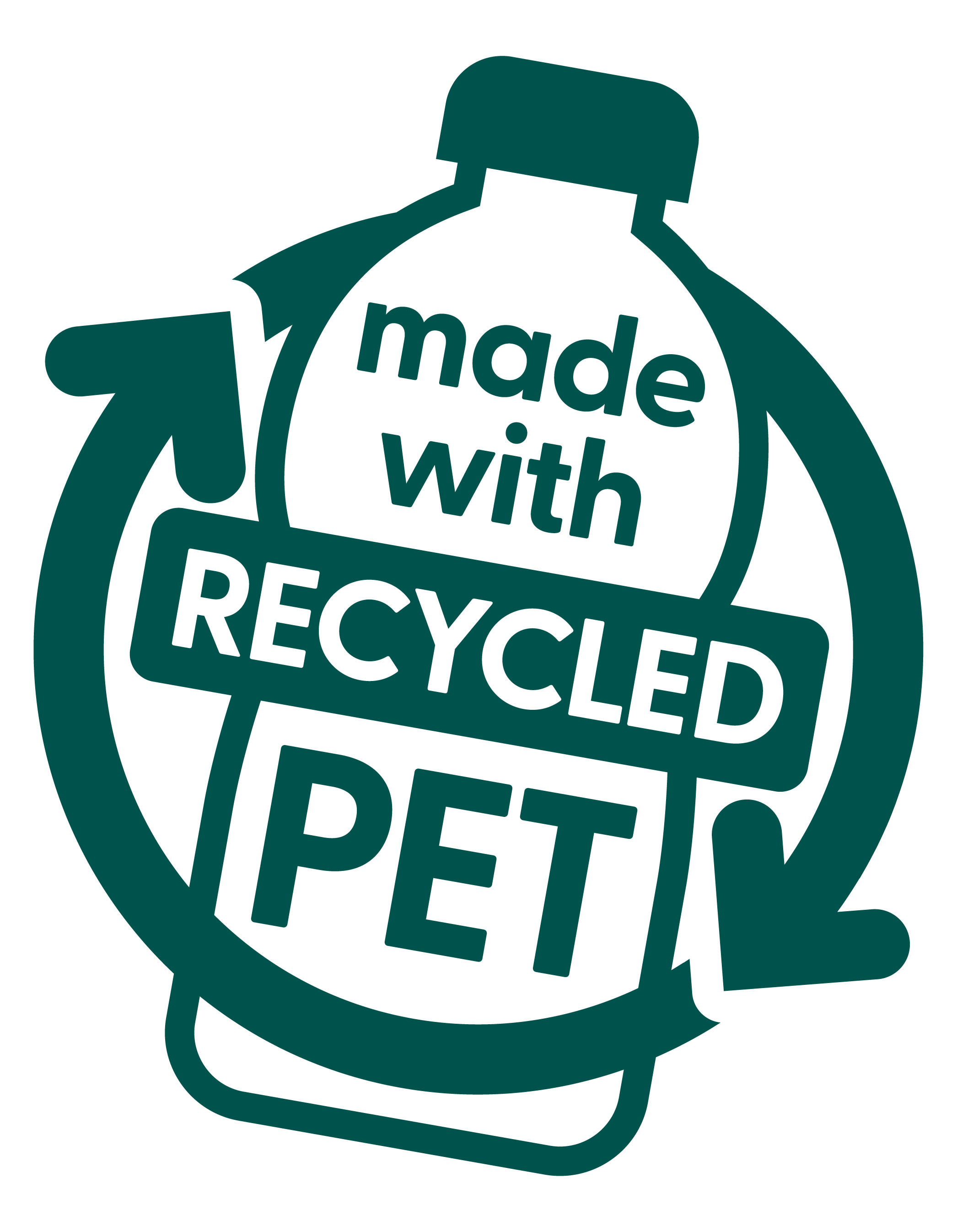 Fabricado con PET reciclado