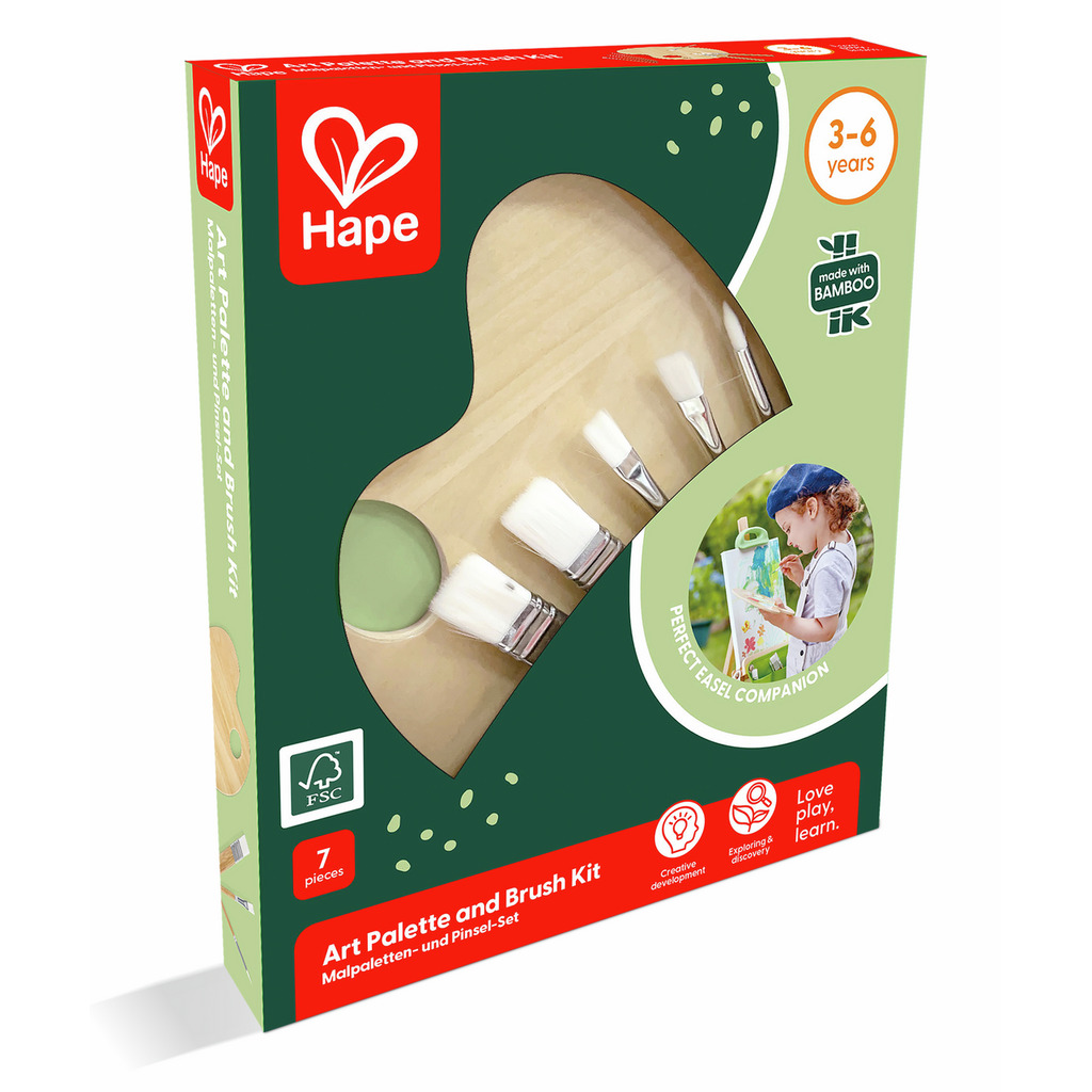 Kit artístico de pinceles y paleta Kit artístico de pinceles y paleta