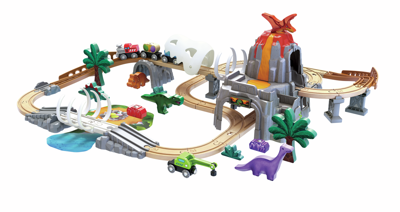 Conjunto de aventura ferroviaria Dino Conjunto de aventura ferroviaria Dino
