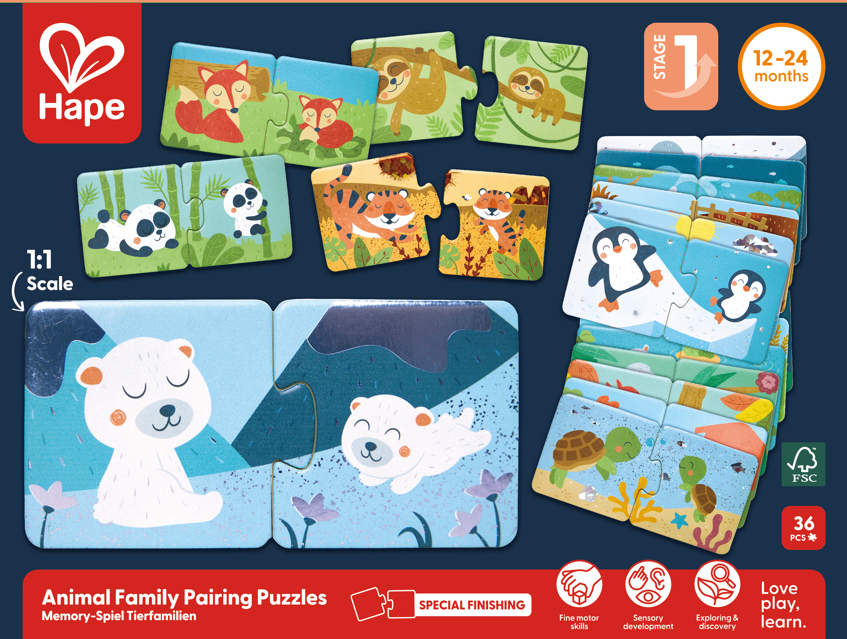 Puzzle de Emparejar Familias de Animales