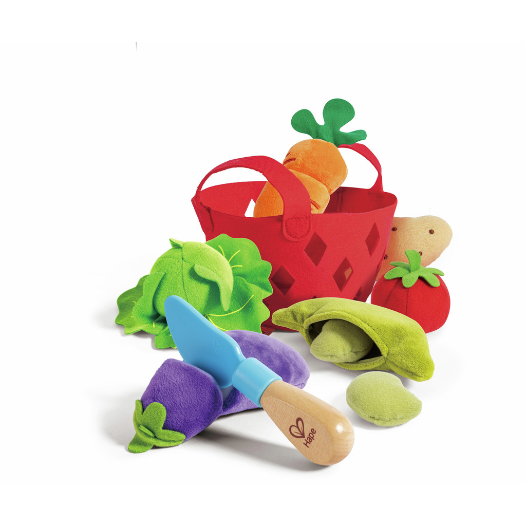 Cesta de Verduras de Tela