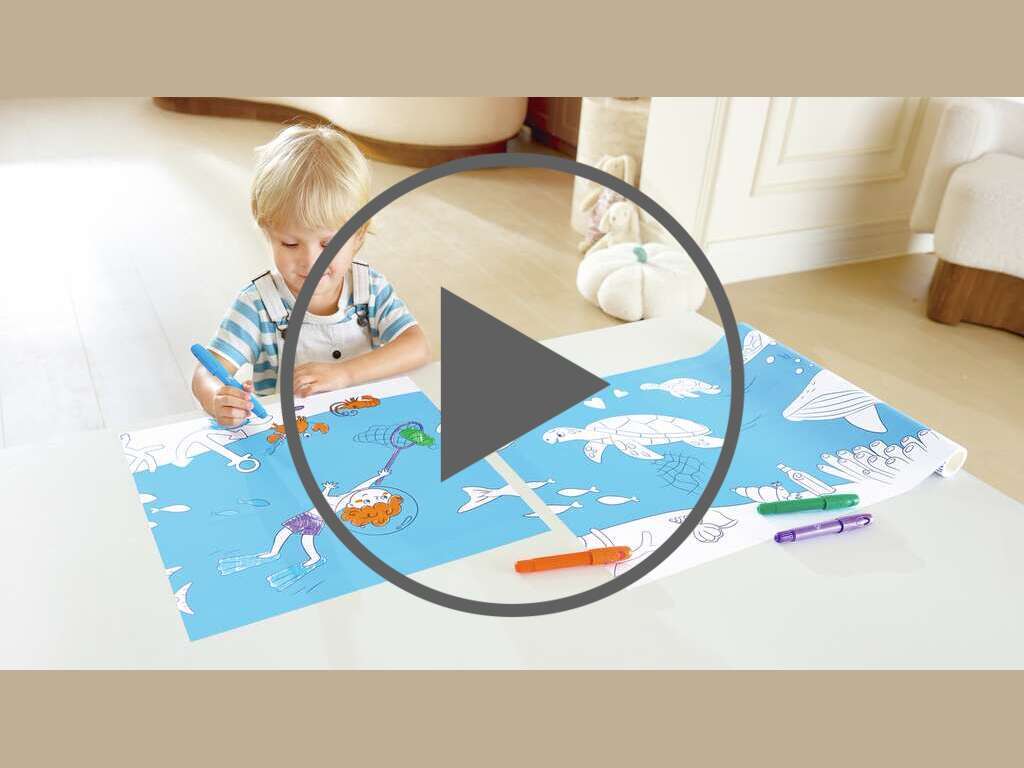 Rollo de Papel para Garabatos Oceánicos