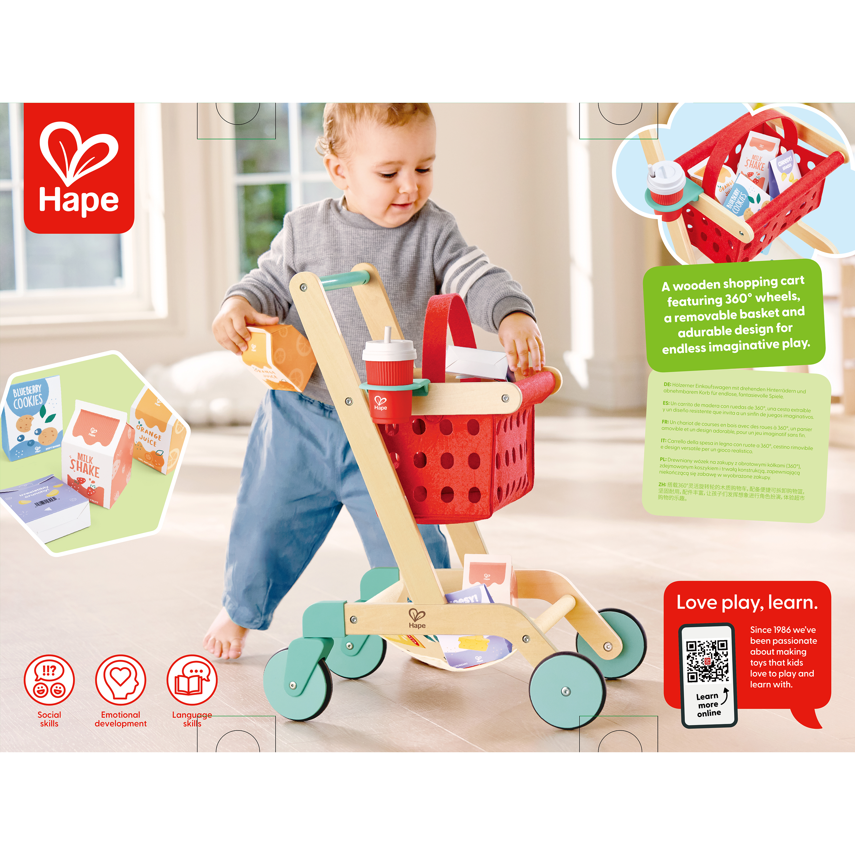 Carrito y Cesta del Pequeño Comprador